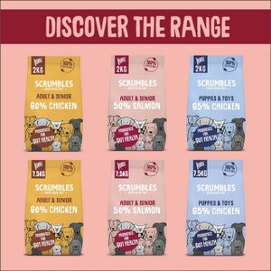Scrumbles Dry Dog Food product range